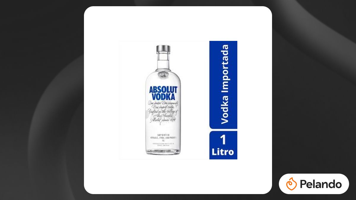 Por R$ 56,00: Vodka Sueca Absolut Original - 1L | Pelando