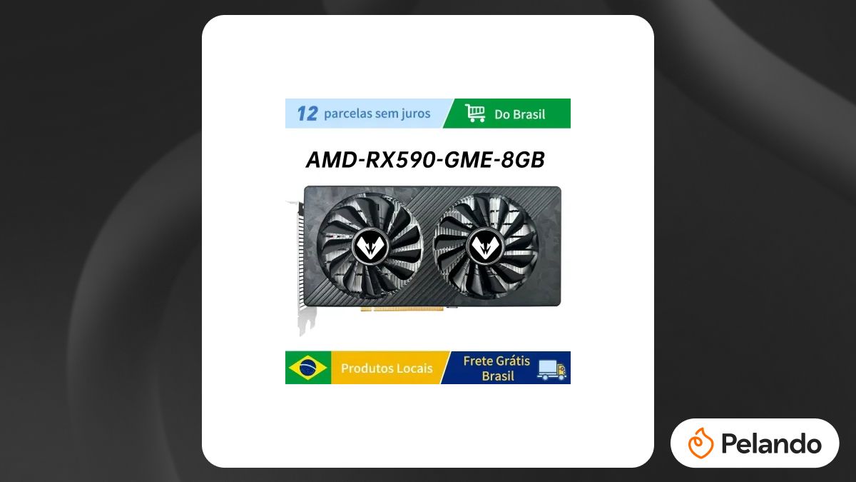Por R$ 587: [Envio BR] Placa de video MAXSUN RX590 GME 8GB Gaming GDDR5 ...