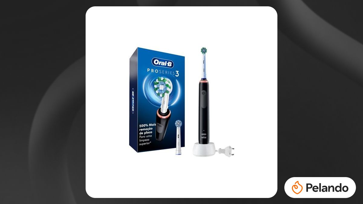 Por R$ 266: Oral B PRO Series 3 Escova de Dente Elétrica Recarregável ...