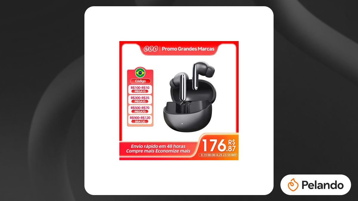Por R$ 160: Fone de Ouvido Sem Fio QCY MeloBuds Pro com Bluetooth 5.3 ...