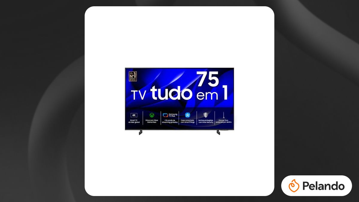 Por R$ 3.609: [MEMBERS] Samsung Smart TV 75 Polegadas Crystal UHD 4K ...