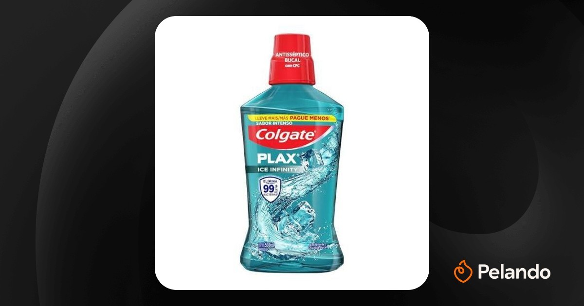 Por R$ 10,82: [REC] Enxaguante Bucal Colgate Plax Ice 500ml | Pelando