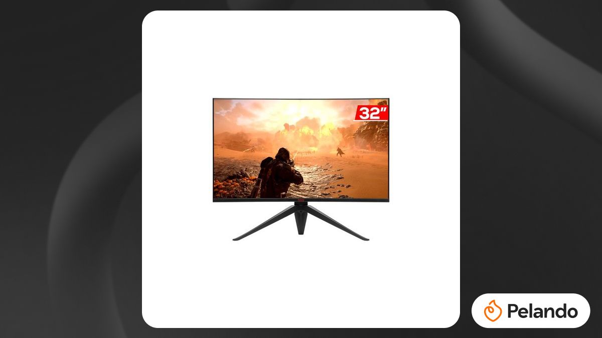 Monitor Pichau 32 Polegadas Por R$ 1.249: Monitor Gamer Pichau Cepheus VPRO32, 32 Pol, VA, Curvo ...