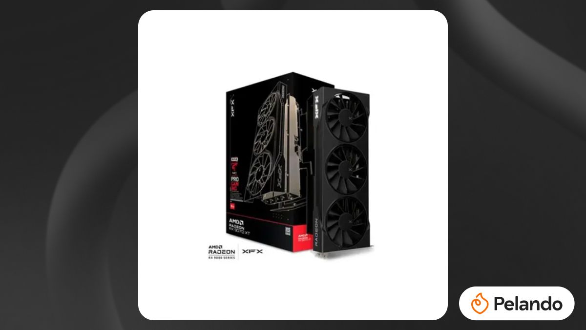 Por R$ 4.373: Placa de Vídeo XFX Swift RX 9070 XT TRIPLE FAN