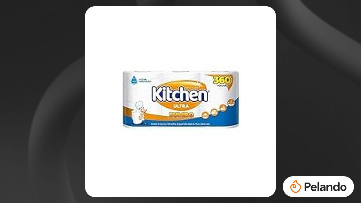 Por R$ 13,59: [+ por - R$12,23] Papel Toalha Kitchen Ultra Jumbo 360 ...