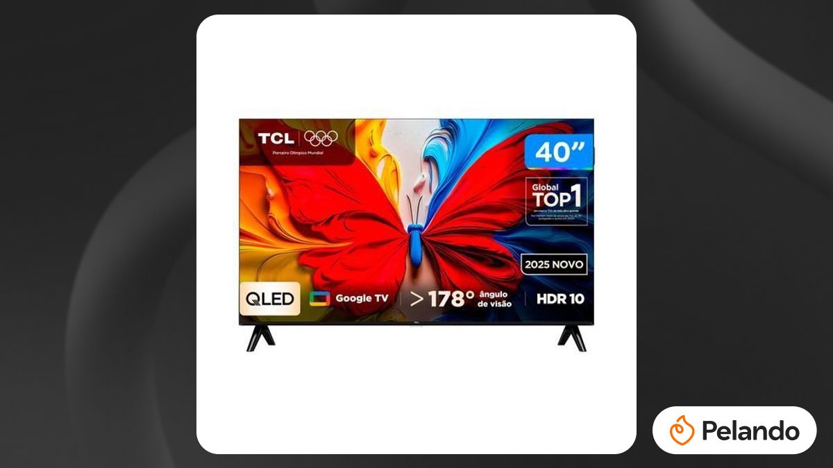 Por R$ 1.079: Smart TV TCL 40 QLED Full HD Google TV 40S5K | Pelando