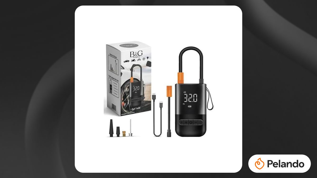 Por R$ 92,78: [Leve 2 R$ 46,39 cada] Mini Compressor de Ar Portátil ...