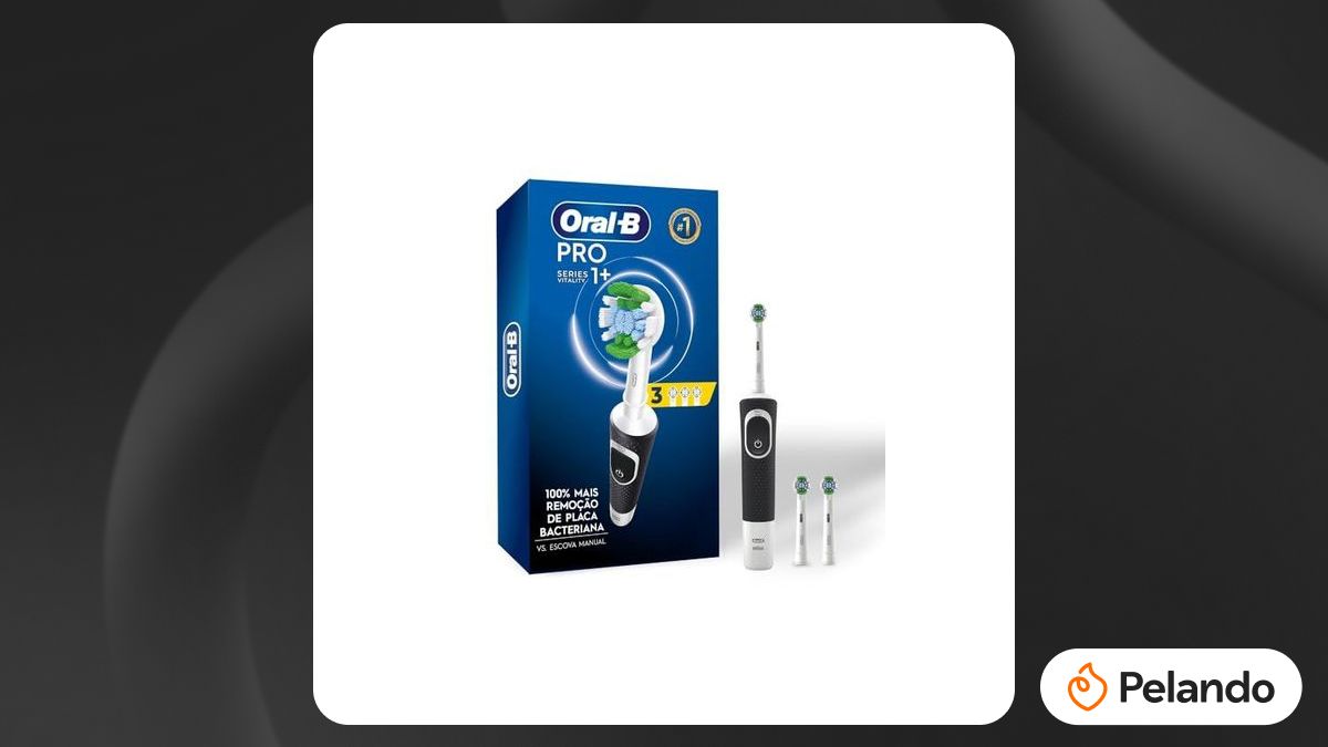 Por R$ 158: Escova Elétrica Oral-B PRO Series 1+ c/ 3 Refis | Pelando