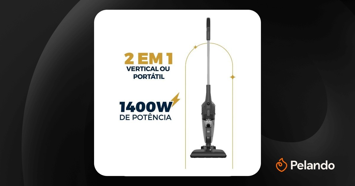 Por R$ 108: Aspirador Vertical Britânia BAS1450C 1.1L 1400W - 127V ...