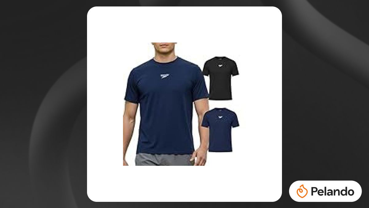 Por R$ 62,69: [2 kits | R$ 59.55/cada] SPEEDO Kit 2 Camisetas Dry Fit ...