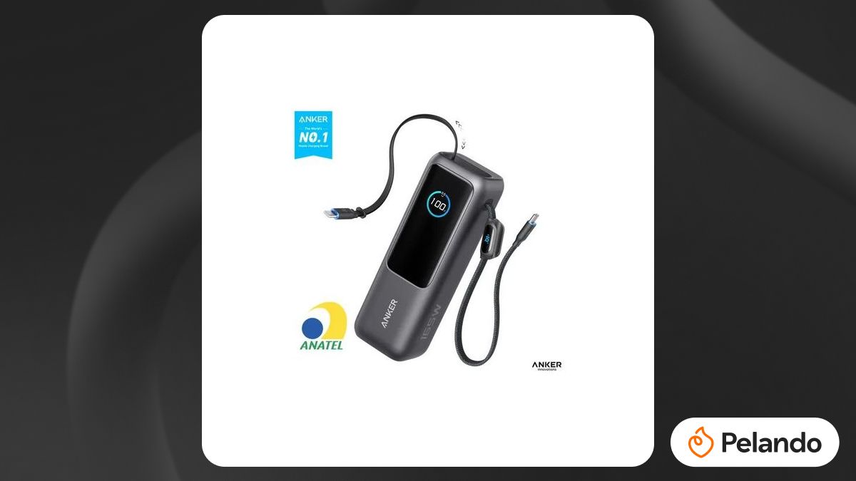 Por R$ 894: Power Bank Anker 25000mAh 165W com 4 Portas USB-C
