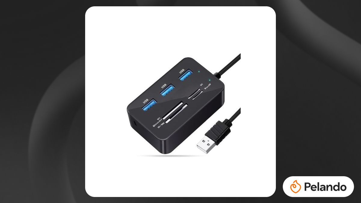 Usb R Por R$ 14,90: Hub USB 7 em 1 com 3 Portas USB 3.0 e Leitor SD | Pelando