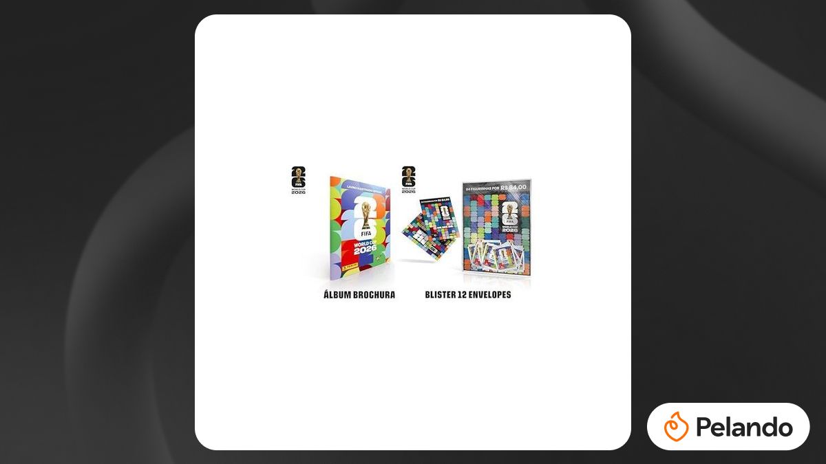 Por R$ 76,25: Kit Álbum Brochura + 12 Envelopes de Figurinhas Copa do ...