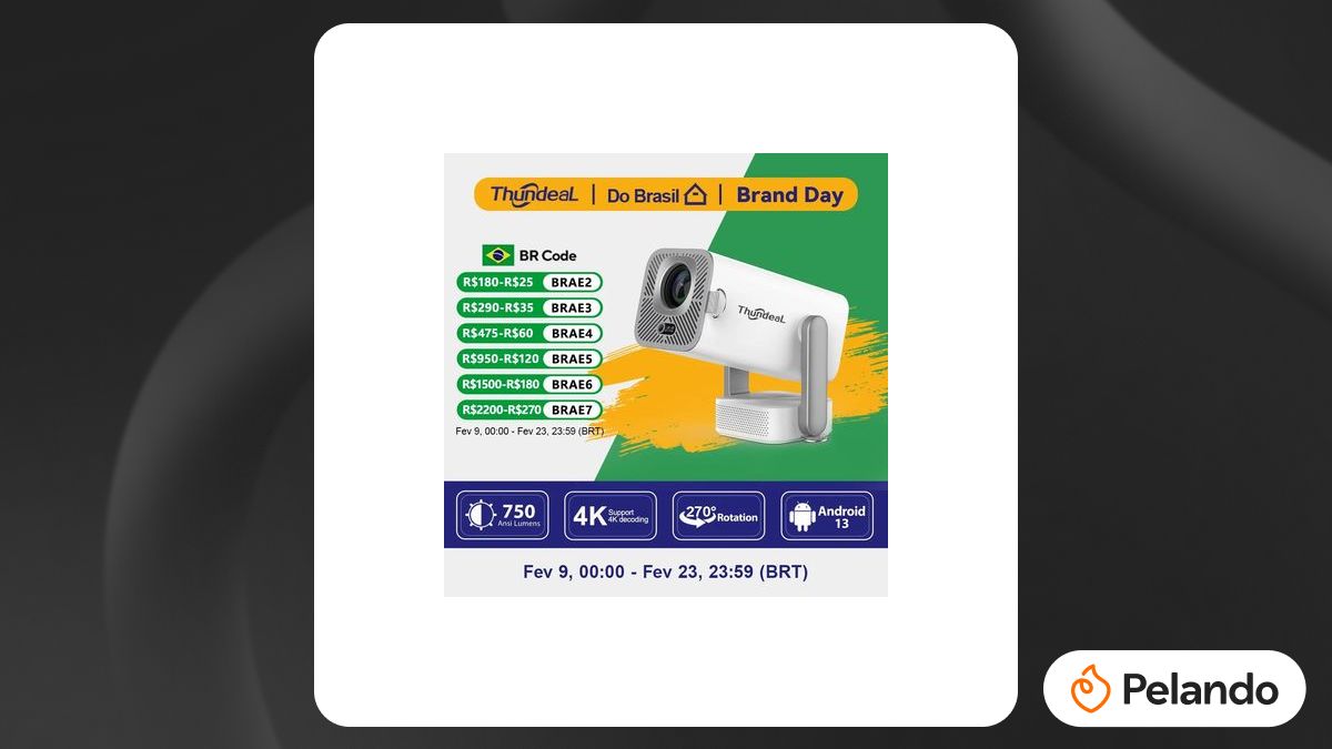 Por R$ 453: Thundeal TD80 Pro Mini Projetor Wi-Fi Full HD | Pelando