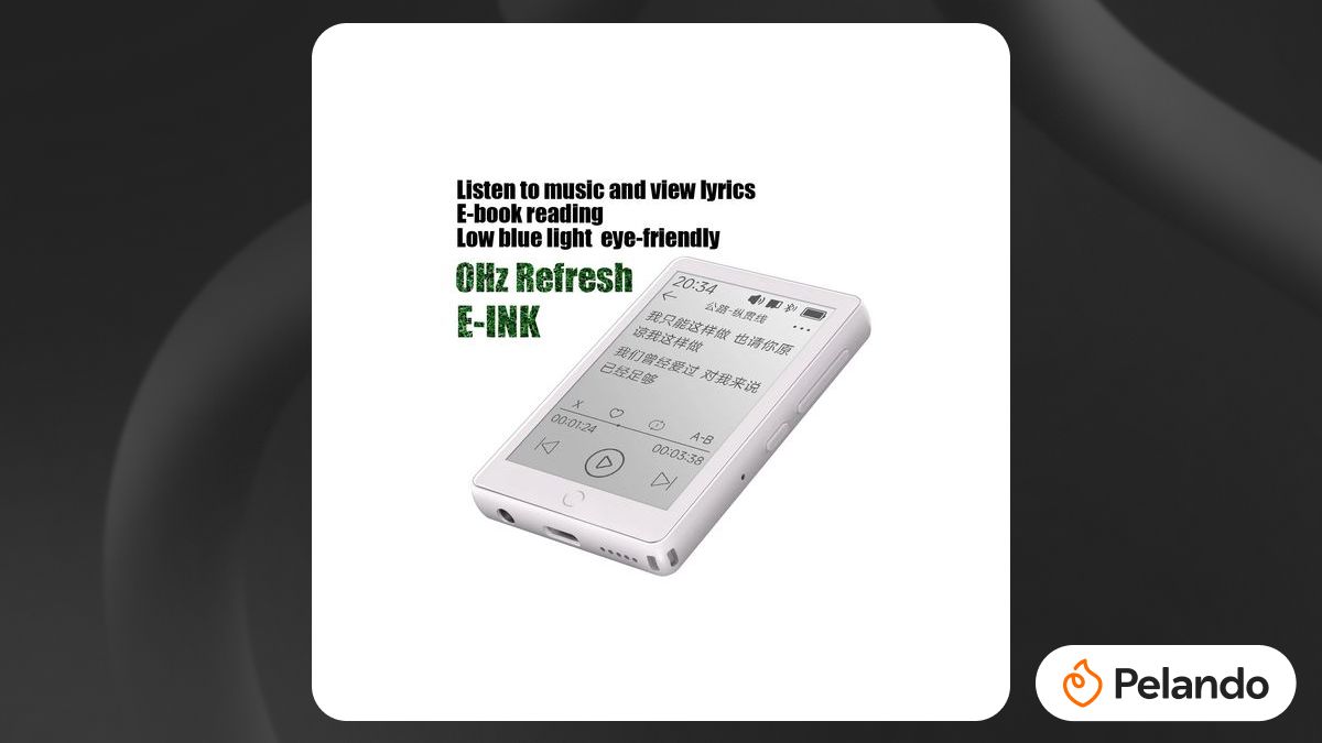 Por R$ 186: MP3 Player E-Ink 2.7