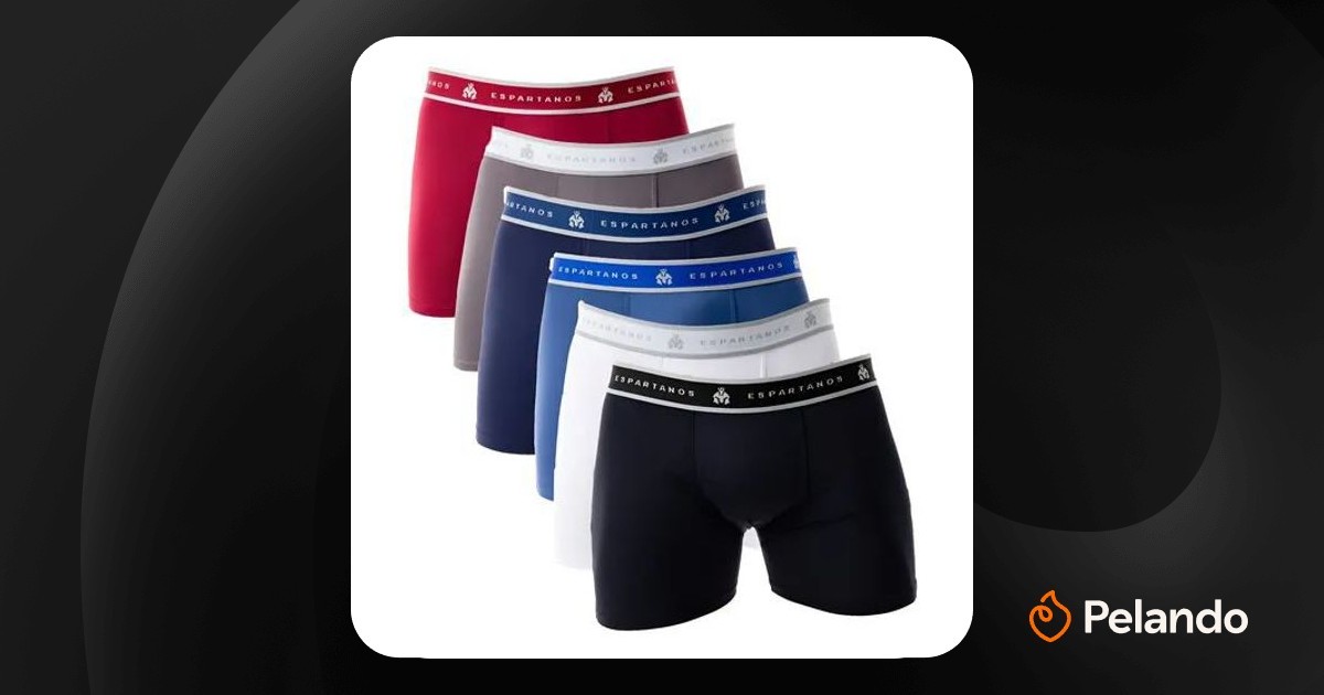 Por R$ 37,00: Kit 5 Cuecas Boxer Microfibra Original | Pelando