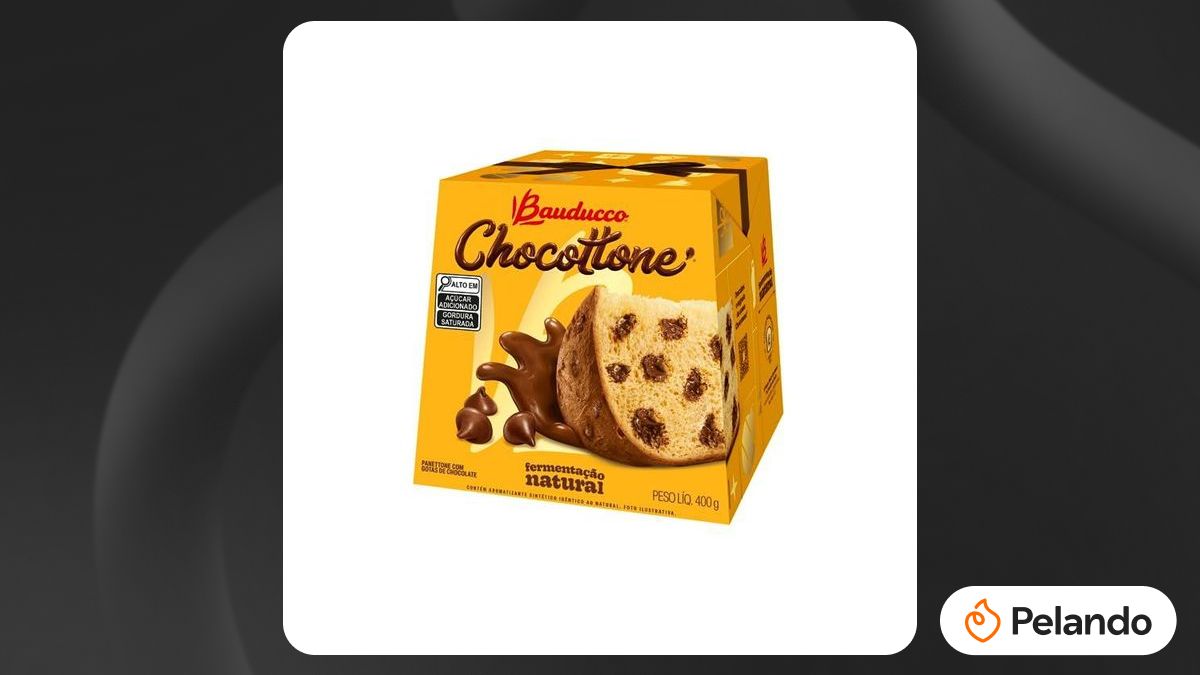 Por R$ 21,90: [PRIME | + por - R$19,7] Chocottone Bauducco 400G | Pelando