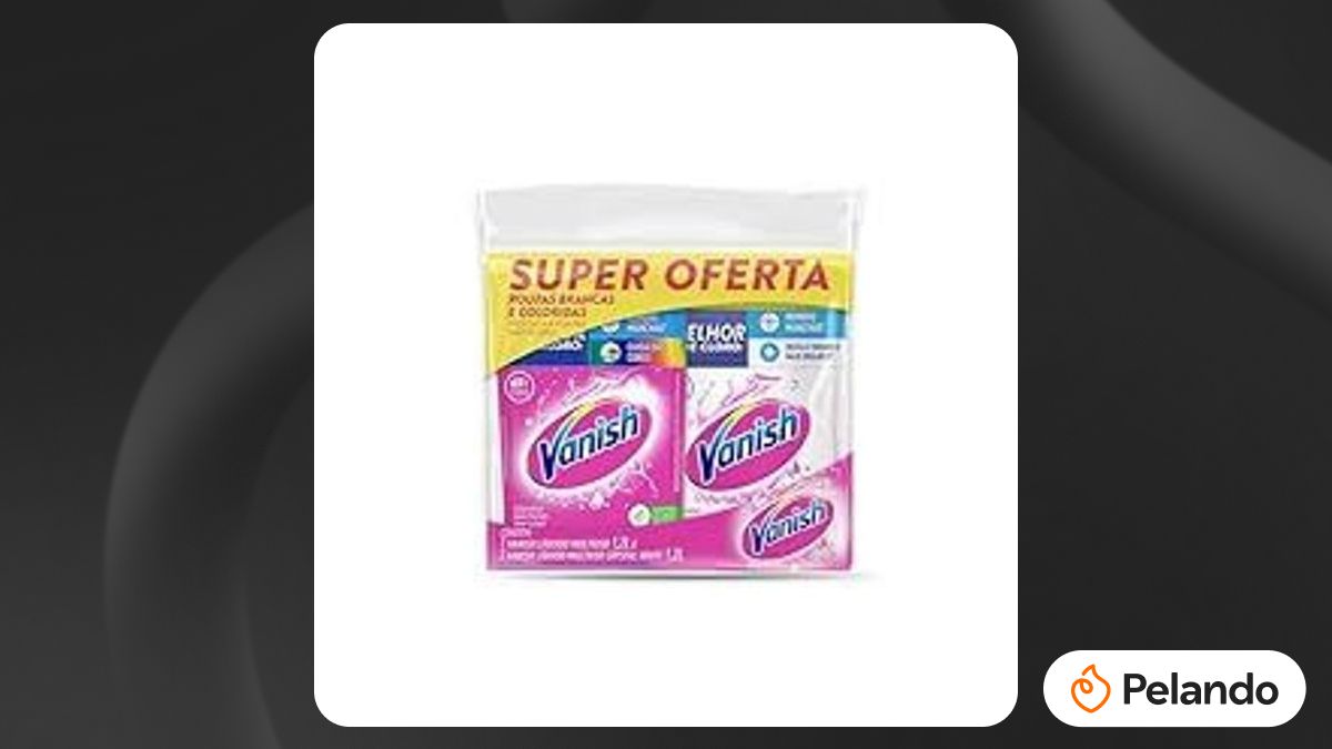 Por R$ 14,15: (REC) Kit Vanish Gel Multiuso 1,2L + Crystal White 1,2L ...