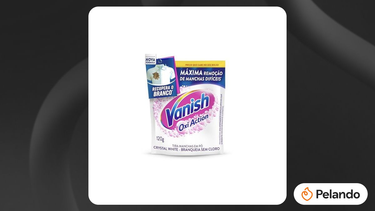 Por R$ 8,99: Vanish Tira Manchas 120g Roupa Branca | Pelando