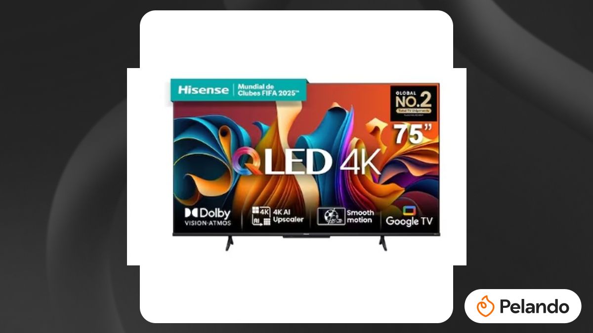 Por R$ 4.633: Smart TV 75” Hisense Ultra HD 4K QLED Q6N com Wi-Fi ...