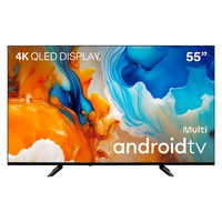 [AMe R$ 1432] Smart TV Qled 55&quot; 4K Multi Android 11 3HDMI 2USB - TL060M
