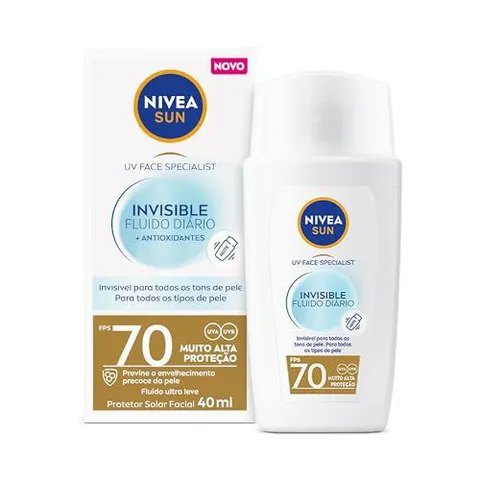 [Rec] Protetor Solar Facial NIVEA FPS 70 40ml