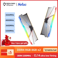 Memórias Netac rgb 2x8gb DDR4 3200mhz CL14