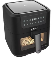 Fritadeira Digital Clear Oster 4,6l Com Visor Transparente 127V