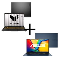  Notebook ASUS TUF Gaming F16 FX608JHR-RV019 Jaeger Gray + Notebook ASUS Vivobook 15 X1504VA-NJ1737W Quiet Blue 