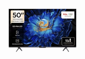 Smart TV 50" TCL C6KS 4K QD-Mini LED com Sistema Operacional Google TV, Dolby Vision, Atmos, HDR10+, ALLM, HDMI 2.1 e Comando de voz