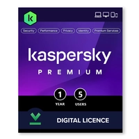  Kaspersky Premium Total Security 5 Dispositivos por 1 Ano + VPN Ilimitada