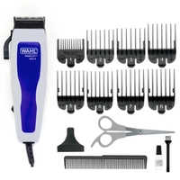 Máquina de Cortar Cabelo Wahl Home Cut Basic 9155 com 8 Pentes - Cinza/Azul