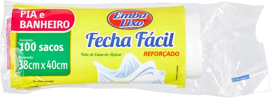 Saco para Lixo Embalixo Fecha Fácil Pia e Banheiro | R$18