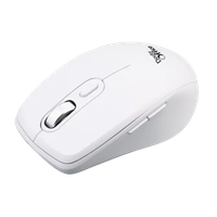 Mouse sem fio Dr. Office com 6 botões e bateria recarregável, Tipo C - Branco