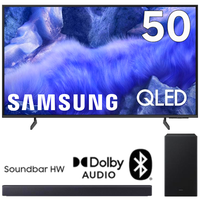 [APP] COMBO: Samsung Smart TV Vision AI 50 QLED Ultra 4K QEF1 2025, Pontos Quânticos, Processador com AI, Alexa, Xbox Gaming + Soundbar HW-B450F
