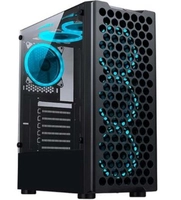 Gabinete Gamer Rise Mode X5 Glass, Barra de LED RGB, Lateral em Vidro Fumê, Preto - RM-X5-05-FB