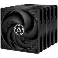 Kit Fan com 5 Unidades Arctic Cooling P12 PWM PST, 120mm, Preto, ACFAN00137A
