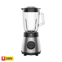 REEMBALADO: Liquidificador Electrolux EBS30 Aço Inox Preto Copo de Vidro 700W e 5 Velocidades - 220 - 220V