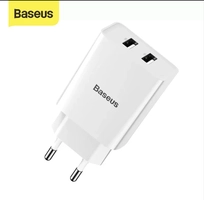 (Novos usuários)Baseus Carregador rápido de 2,1A duplo USB