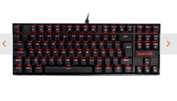 Teclado Mecânico Gamer Redragon Kumara Switch Outemu Blue K552 ABNT 2 - R$ 180