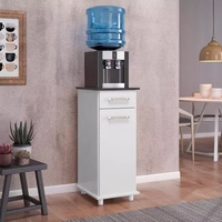 Balcão Simples 1 Porta 1 Gaveta Isis Branco UV Nicioli