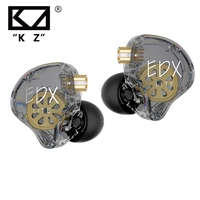 [R$24 Moedas/APP] KZ EDX Lite Fones de Ouvido Dinâmicos HIFI Bass  Com Cancelamento De Ruído