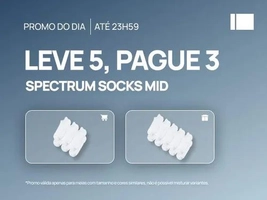 Compre 3 Meias Spectrum Socks Mid E Leve 5