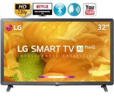 Smart TV Led 32'' LG 32LM625 R$ 784