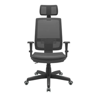 [AME R$789] Cadeira de escritório Brizza Plaxmetal com braço 3D | R$896