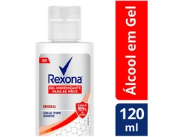 [R$3 de volta] Álcool em Gel 70% de Bolsa Antisséptico 120ml - Rexona Original | R$ 7,90