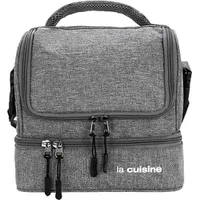 Bolsa Térmica La Cuisine com 2 Compartimentos - Cinza - R$81