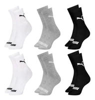 6 Pares de Meias Cano Médio para Academia