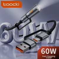 [Taxas Inclusas/R$7,7 Moedas App] Cabo Toocki com Lanterna - Tipo C