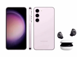 Smartphone Samsung Galaxy S23 256GB Preto 5G - 8GB RAM + Galaxy Buds FE Sem Fio Grafite